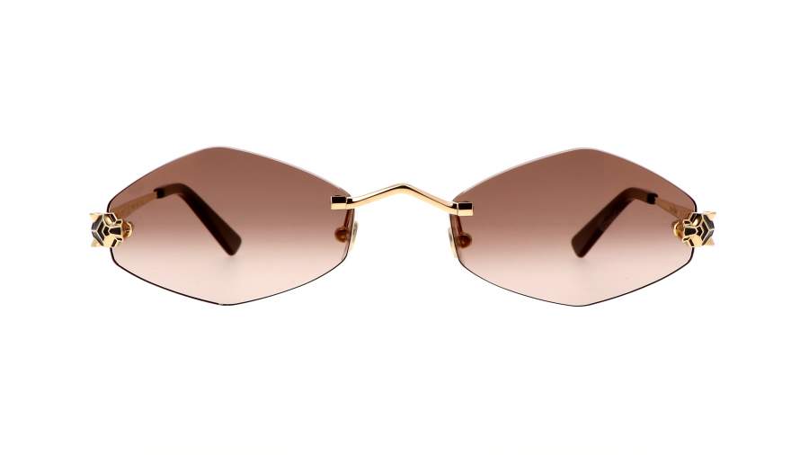 Lunettes de soleil Cartier Core range CT0433S 002 55-20 Or en stock