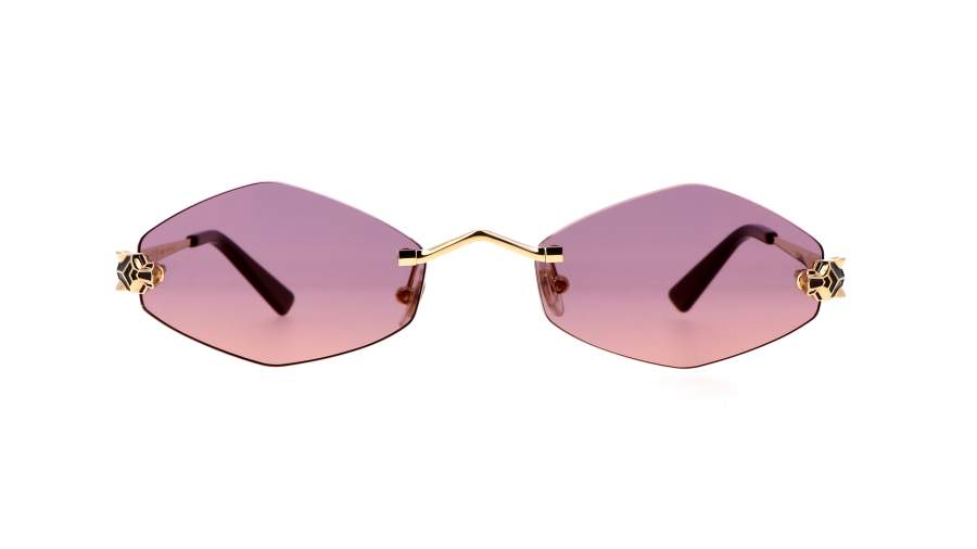 Lunettes de soleil Cartier Core range CT0433S 004 55-20 Or en stock