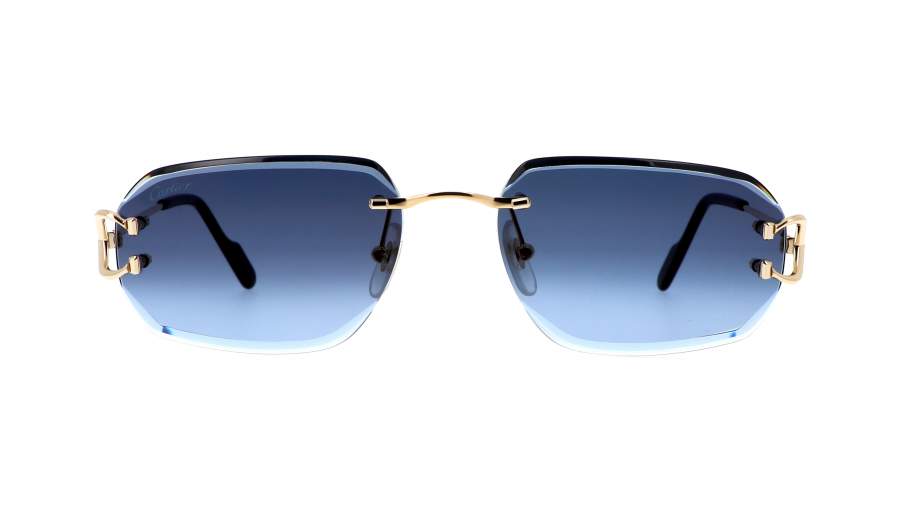 Lunettes de soleil Cartier Core range CT0468S 002 58-18 Or en stock