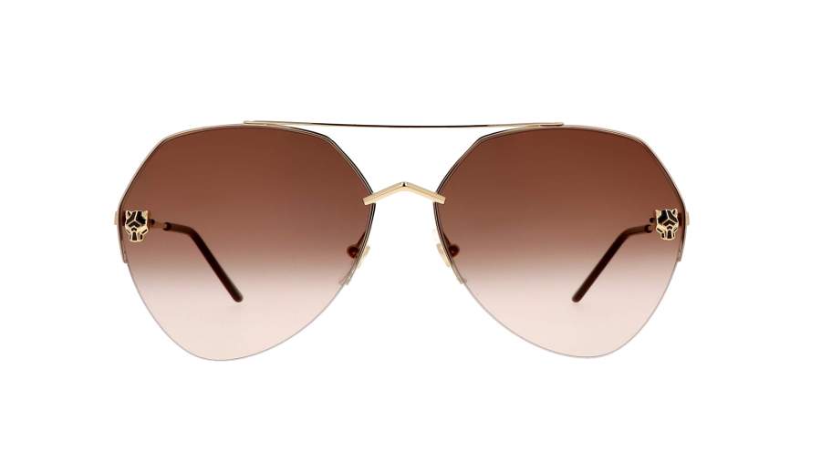 Lunettes de soleil Cartier  CT0355S 002 64-15 Or en stock