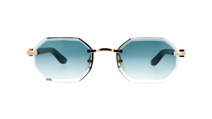 Lunettes de soleil Cartier Exception CT0439S 004 54-19 Or en stock