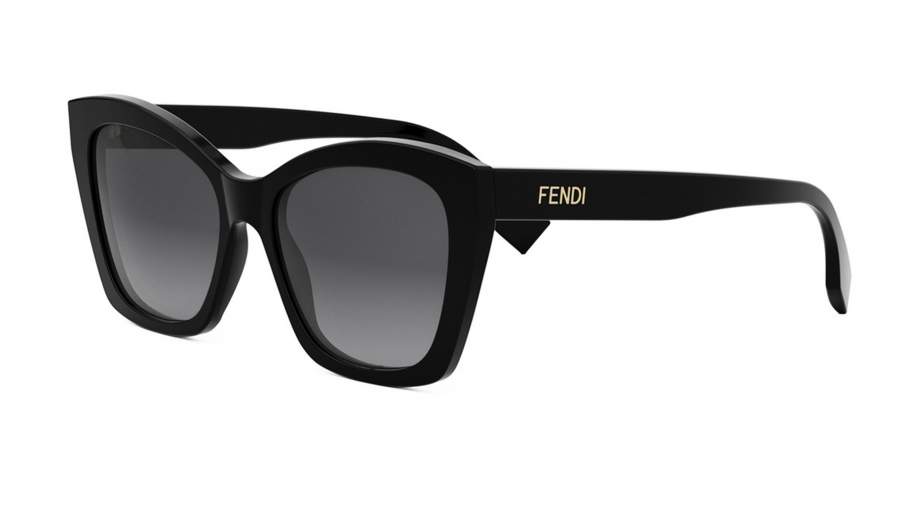 Okulary przeciwsłoneczne FENDI Lettering FE40151I 01B 55-17 Czarny