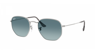 Sunglasses Ray-Ban Hexagonal Flat lenses RB3548N 003/3M 51-21 Silver in stock