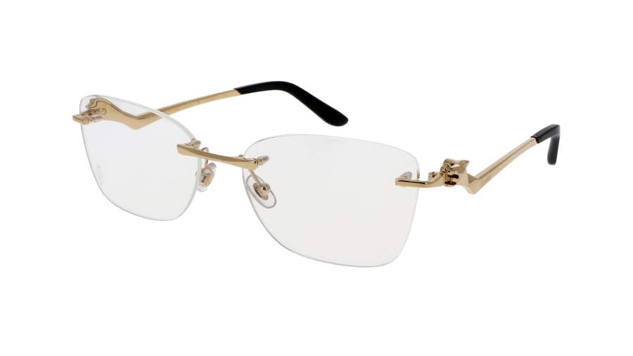 Okulary korekcyjne Cartier Panthère de cartier CT0120O 001 57-17 Złoto