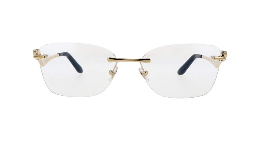 Lunettes de vue Cartier Core range CT0120O 001 57-17 Or en stock