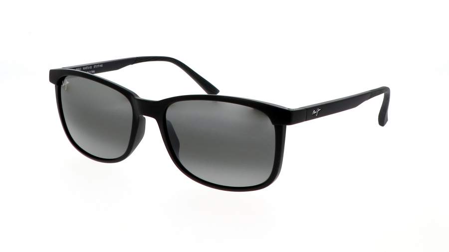 Sonnenbrille Maui Jim Hulili 672-02 57-17 Mattschwarz auf Lager