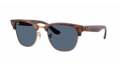 Occhiali da sole Ray-Ban Clubmaster Reverse RBR0504S 1398/3A 51-21 Striped Havana in stock