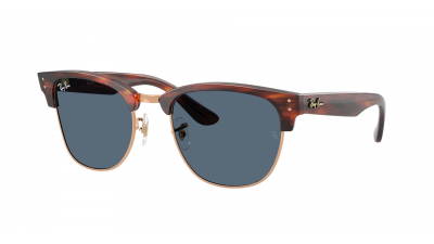 Lunettes de soleil Ray-Ban Clubmaster Reverse RBR0504S 13983A 54-21 Striped Havana en stock