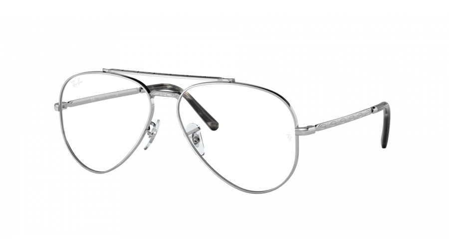 Ray-Ban New aviator RX3625V RB3625V 2501 58-14 Silver