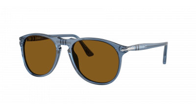 Lunettes de soleil Persol PO9649S 121833 55-18 Transparent Navy en stock