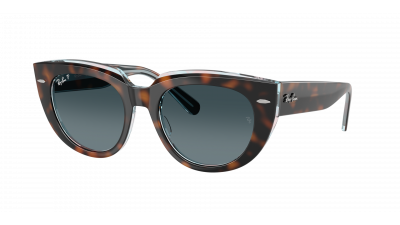 Ray-Ban Doreen RB2286 1413/S3 52-20 Dark Havana On Transp Multicolor