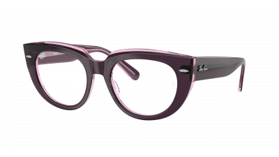 Brille Ray-Ban Doreen RX5586 RB5586 8364 50-19 Violet on transparent pink auf Lager