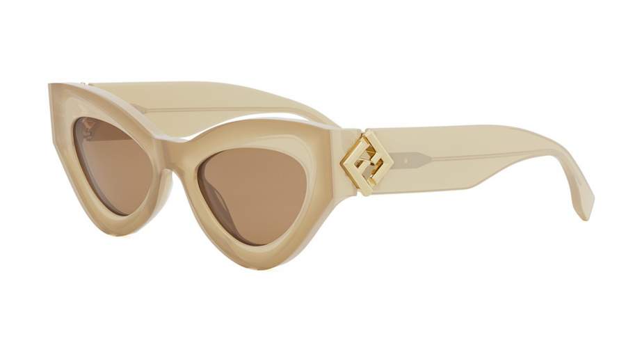 Óculos de sol FENDI Ff diamonds FE40146I 57E 52-20 Bege