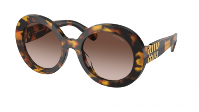 Lunettes de soleil Miu Miu Glimpse MU 11YS VAU-6S1 55-22 Havana Honey en stock