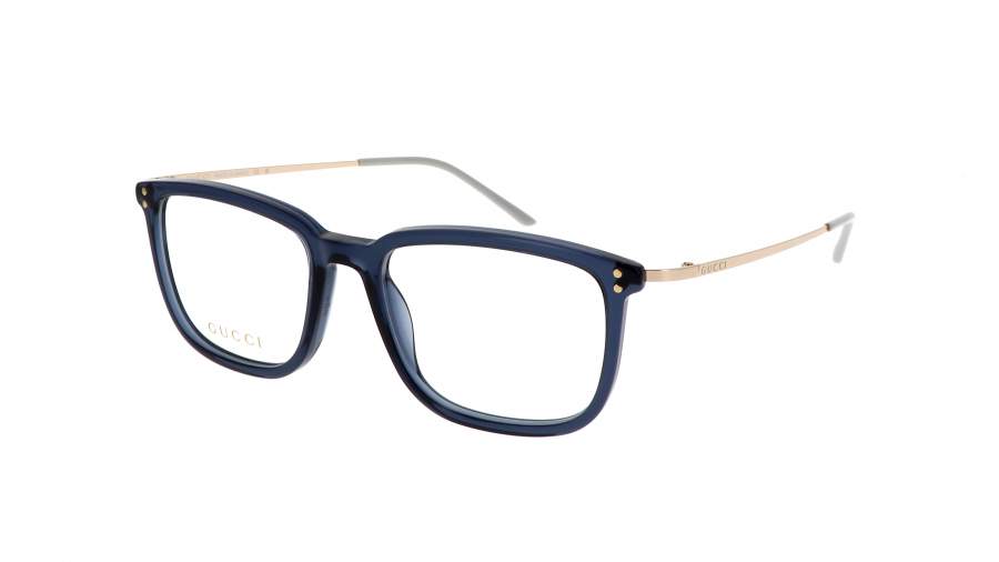 Óculos de grau Gucci Lettering GG1709O 007 53-18 Azul