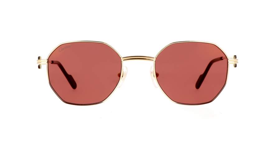 Lunettes de soleil Cartier Core range CT0500S 002 50-21 Gold en stock