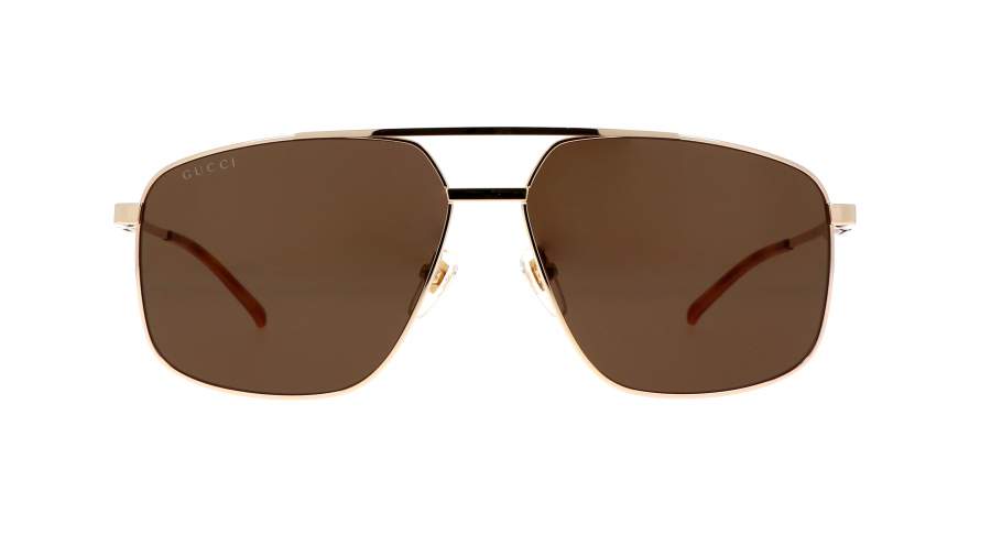 Sonnenbrille Gucci Web GG1676S 002 60-14 Gold auf Lager