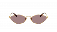 Miu Miu Logo MU 56ZS 5AK20I 56-17 Pale Gold