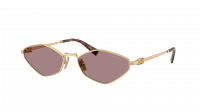Miu Miu Logo MU 56ZS 5AK20I 56-17 Pale Gold