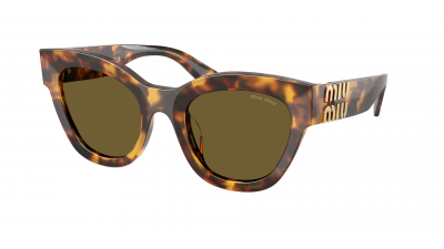 Sonnenbrille Miu Miu Glimpse MU 01YS 14L-09Z 51-22 Honey Havana auf Lager