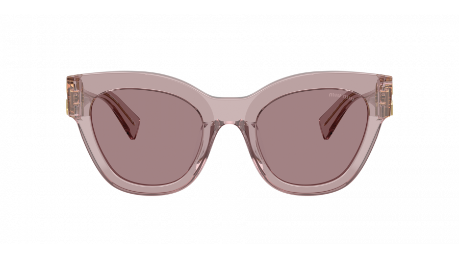 Sonnenbrille Miu Miu Glimpse MU 01YS 12W-20I 51-22 Mauve transparent auf Lager