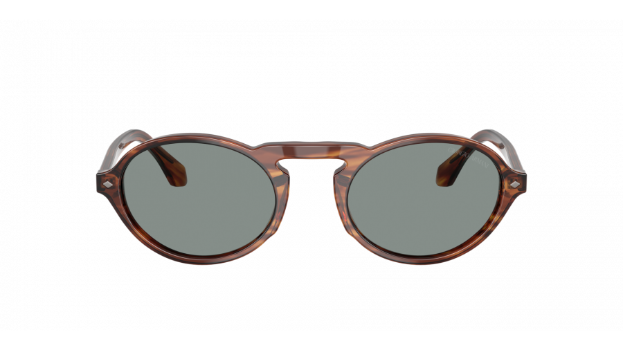 Lunettes de soleil Giorgio Armani AR8219U 6162/56 52-22 Striped Brown en stock