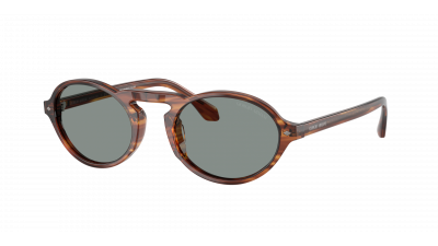 Lunettes de soleil Giorgio Armani AR8219U 6162/56 52-22 Striped Brown en stock