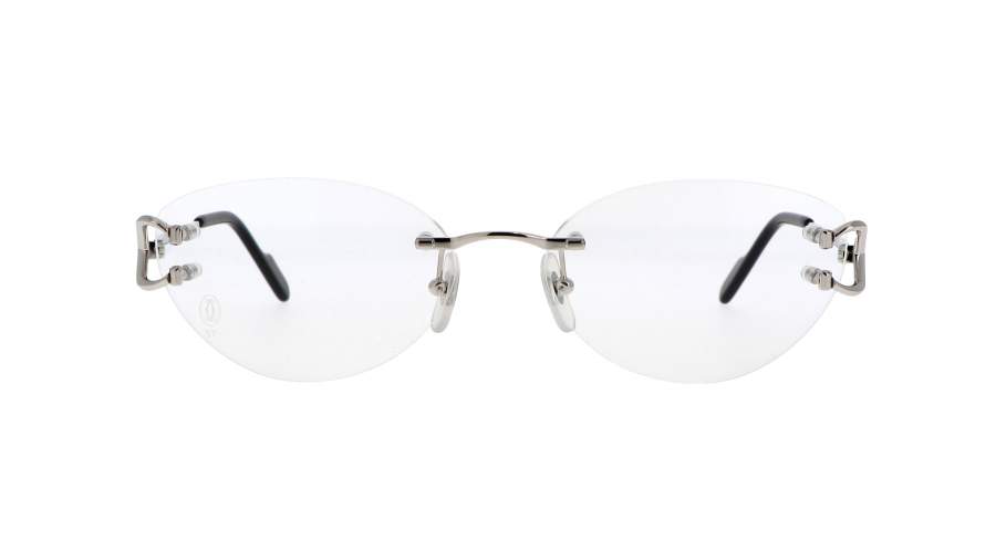 Lunettes de vue Cartier Core range CT0487O 002 57-17 Silver en stock