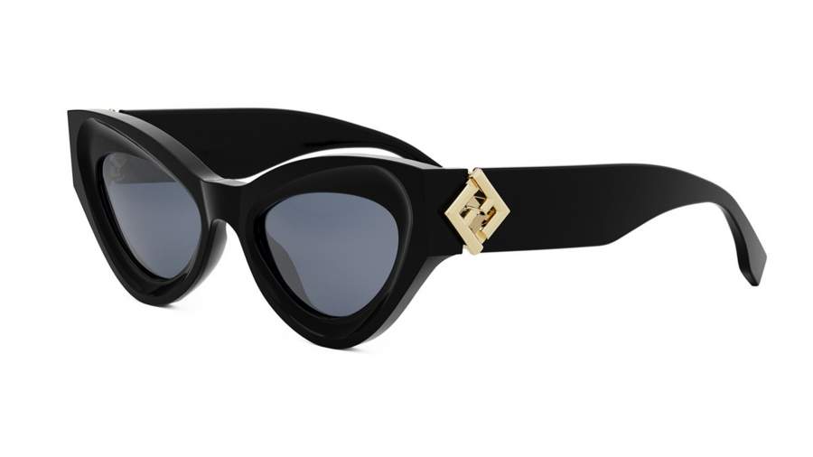 Okulary przeciwsłoneczne FENDI Ff diamonds FE40146I 01V 52-20 Czarny