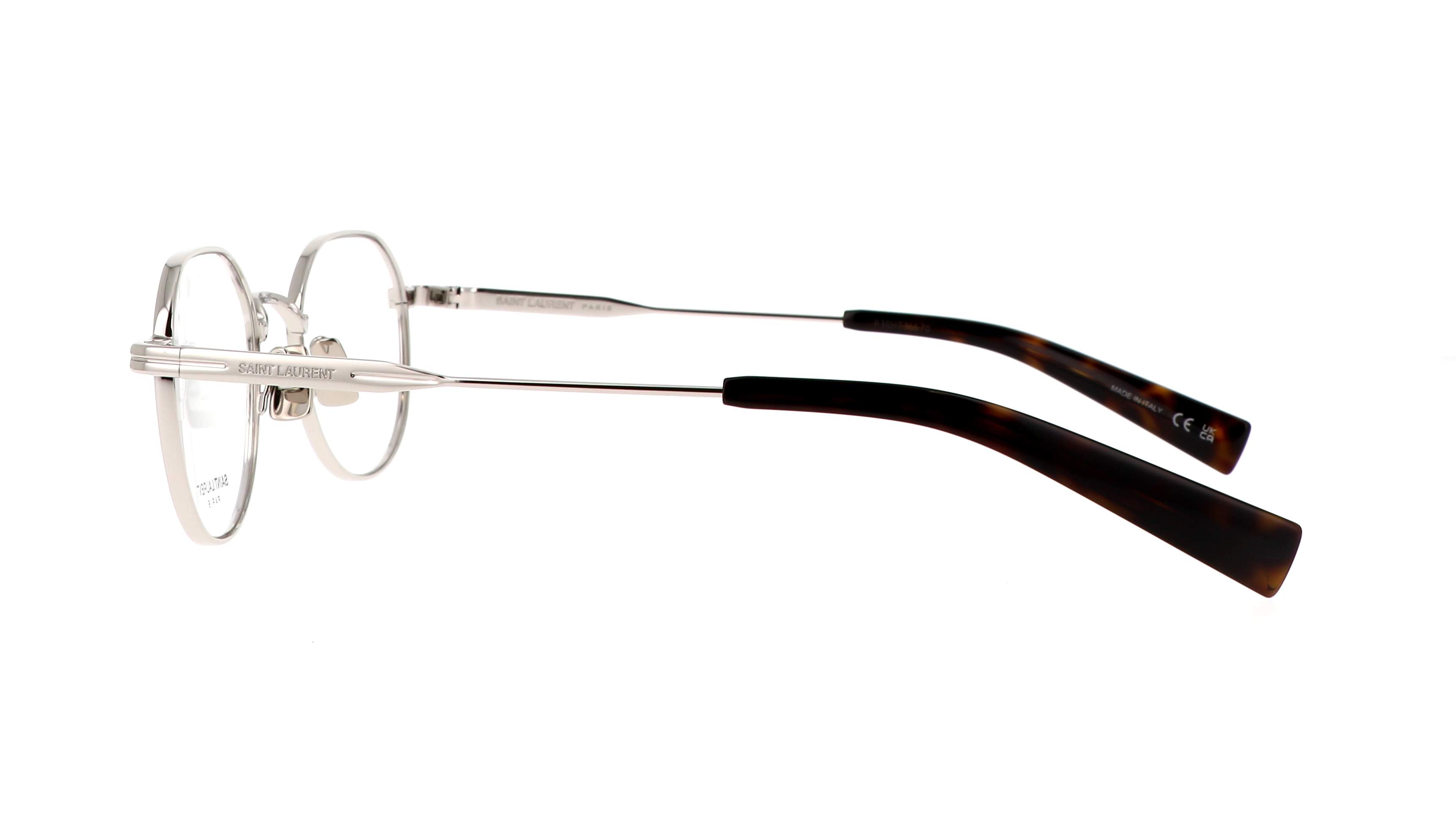 47 20 Brillen Saint Laurent Sl logo SL 730 002 47-20 Zilver | Visiofactory
