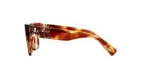 Miu Miu MU 04UV 11Q1O1 52-19 Stripped Tobacco