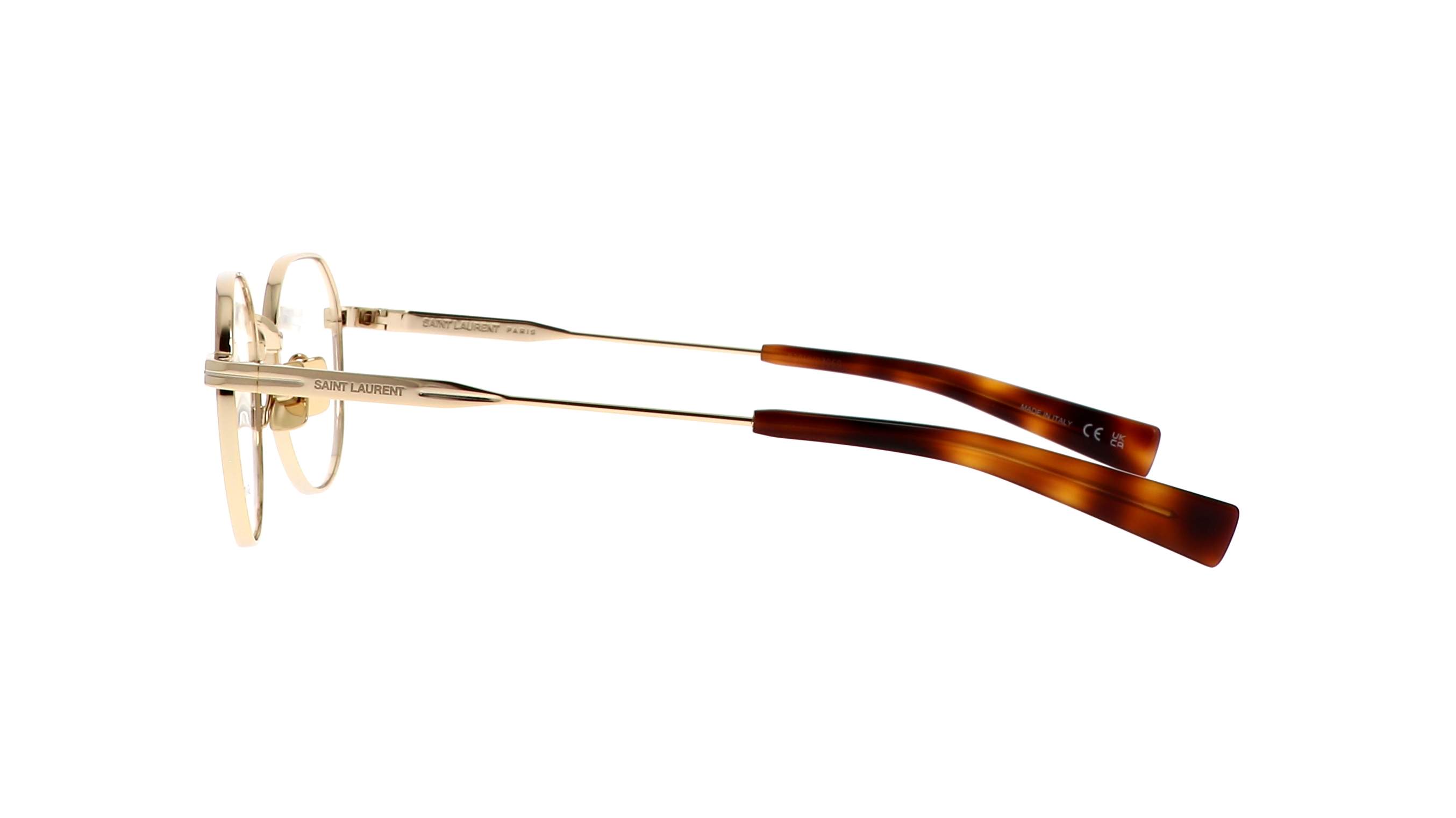 47 20 Eyeglasses Saint Laurent Sl logo SL 730 003 47-20 Gold | Visiofactory
