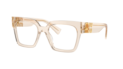 Occhiali da vista Miu Miu MU 04UV 11T1O1 52-19 Sand Transparent in stock