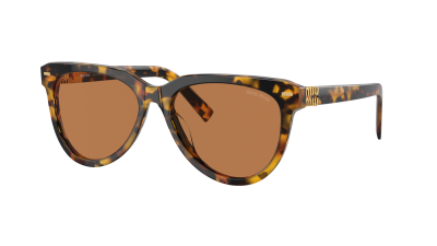 Sonnenbrille Miu Miu MU 12ZS VAU01T 56-16 Havana auf Lager