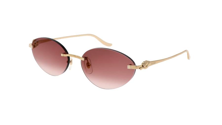 Óculos de sol Cartier Panthère de cartier CT0504S 002 58-16 Ouro