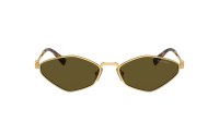 Miu Miu Logo MU 56ZS 5AK09Z 56-17 Gold
