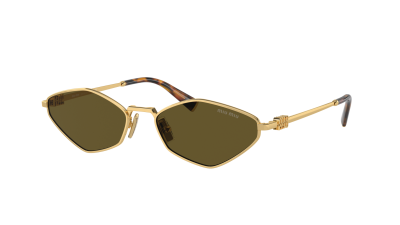 Miu Miu Logo MU 56ZS 5AK09Z 56-17 Zlato
