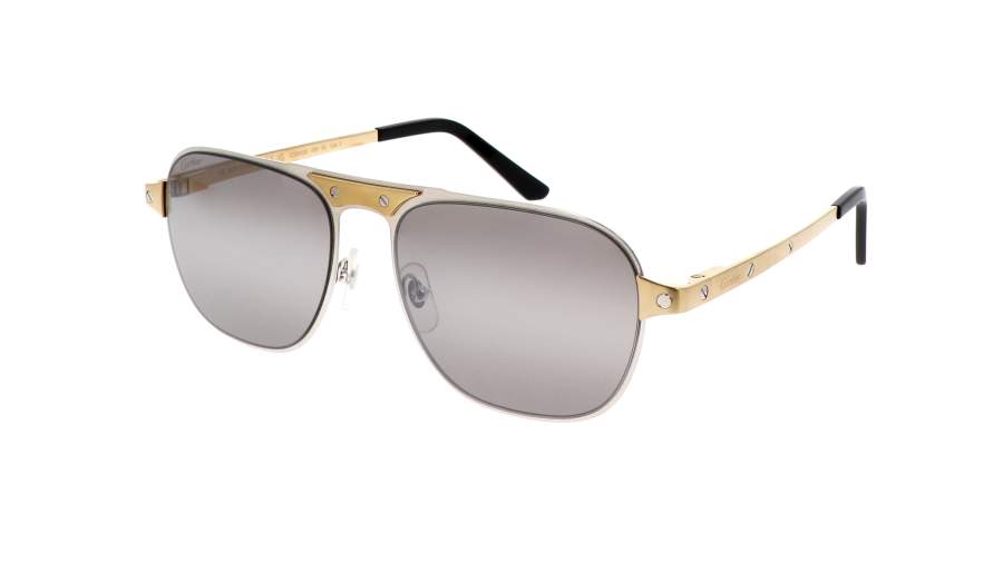 Óculos de sol Cartier Santos de cartier CT0532S 005 58-17 Silver