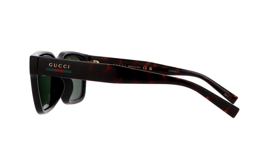 NWT Gucci GG1857SK-002 Havana Green 55mm Sunglasses Gucci Gg1857sk Havana Male Rectangle Sunglasses | Eyewear Index main image 2