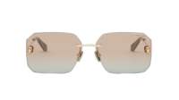 Bvlgari BV40026U 33F 62 Metal Gold Brown Gradient Sunglasses Bulgari BVLGARI 40016 B.zero1 BV40016U Gold Brown Oversized Iconic  main image 4