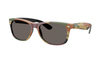 Ray-Ban New wayfarer RB2132 6822/B1 55-18 Black 