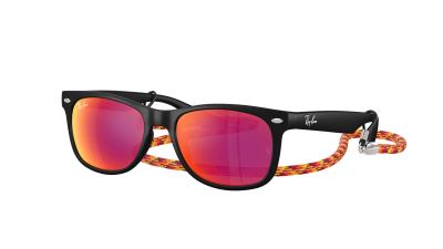Occhiali da sole Ray-Ban Junior new wayfarer RJ9052S 7028/6Q 47-15 Rubber Black in stock