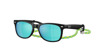 Sonnenbrille Ray-Ban Junior new wayfarer RJ9052S 702855 47-15 Rubber Black auf Lager