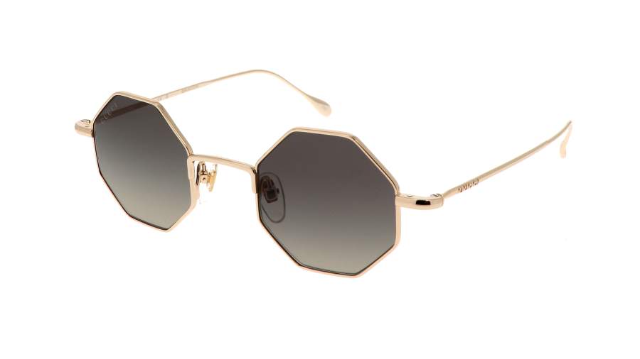 Okulary przeciwsłoneczne Gucci Lettering GG1814S 001 41-22 Złoto