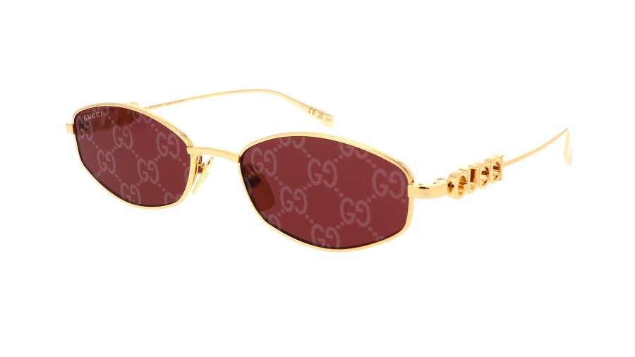 Okulary przeciwsłoneczne Gucci Lettering GG1802S 002 55-18 Złoto