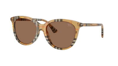 Solbriller Burberry BE4455 4163/73 55-17 Check Sand