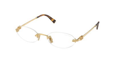 Occhiali da vista Miu Miu MU A54S 5AK08N 51-20 Gold in stock