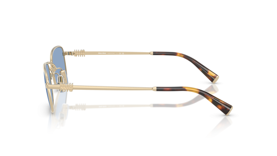 Sunglasses Miu Miu MU A53S ZVN60O 49-22 Pale Gold in stock
