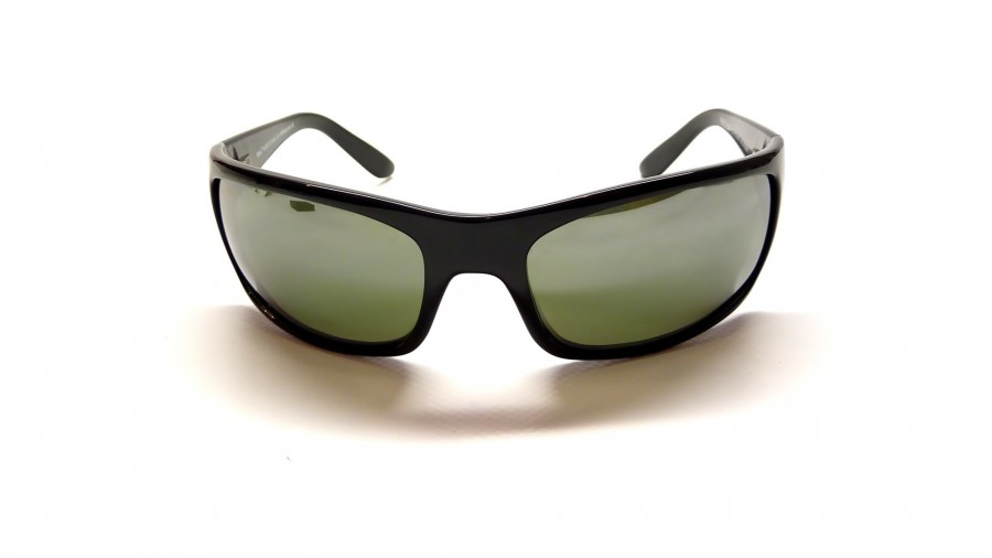 Sunglasses Maui Jim Peahi Black 202/02 65-19 Large Polarized in stock