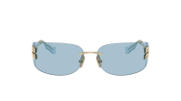 Miu Miu Aube MU A51S ZVN10P 75-14 Pale Gold